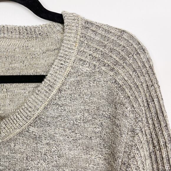 Tommy Bahama Large Cotton Wool Reversible Gran Rey Flip VNeck Sweater Beige Mens - Picture 7 of 12